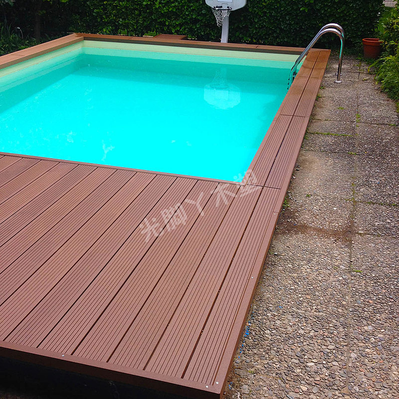 Wood plastic outdoor floor，Outdoor living space，Outdoor furniture floor，